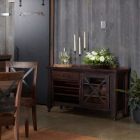 Wellington Reclaimed Barn Wood Beverage Server - Tavern Finish