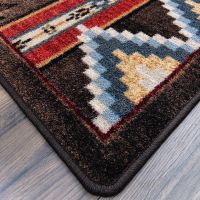 Bow Strings Rug - Brown