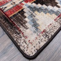 Bow Strings Rug - Distressed Brown