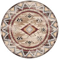 Bow Strings Area Rug - Distressed Brown