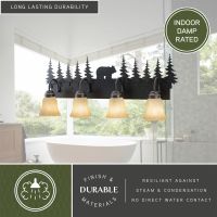 Bozeman 4-Light Burnished Bronze Vanity Light