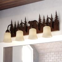 Bozeman 4-Light Burnished Bronze Vanity Light