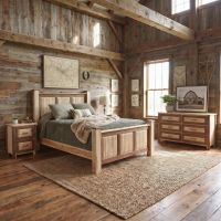 Triple Panel Bed: Some lifestyle images are created with AI for visualization purposes. Crafted from natural solid wood, each piece is unique and will vary.