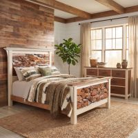Teak Cottage Bed: Some lifestyle images are created with AI for visualization purposes. Crafted from natural solid wood, each piece is unique and will vary.