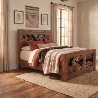Handcrafted Bed: Some lifestyle images are created with AI for visualization purposes. Crafted from natural solid wood, each piece is unique and will vary.