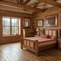 Barnwood Bed: Some lifestyle images are created with AI for visualization purposes. Crafted from natural solid wood, each piece is unique and will vary.