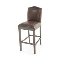 Bristol Bar Stool - Burnt Umber Cypress Leather