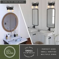 Bryce 2-Light Deer Burnished Bronzed Vanity Light