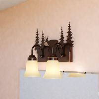 Bryce 2-Light Deer Burnished Bronzed Vanity Light