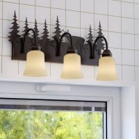 Bryce 3-Light Deer Burnished Bronze Vanity Light