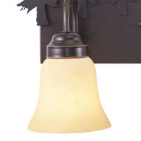 Bryce 3-Light Deer Burnished Bronze Vanity Light