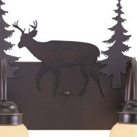 Bryce 3-Light Deer Burnished Bronze Vanity Light