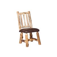 Rustic Colorado Aspen Padded Seat Chair