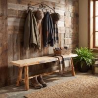 Aspen Log Bench: Some lifestyle images are created with AI for visualization purposes. Crafted from natural solid wood, each piece is unique and will vary.