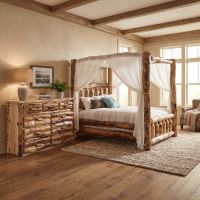 Rustic Aspen Dresser: Some lifestyle images are created with AI for visualization purposes. Crafted from natural solid wood, each piece is unique and will vary.