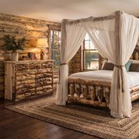 Rustic Aspen Dresser: Some lifestyle images are created with AI for visualization purposes. Crafted from natural solid wood, each piece is unique and will vary.