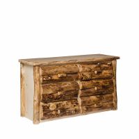 Rustic Colorado Aspen 6 Drawer Dresser