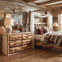 Aspen Log 6 Drawer Dresser: Some lifestyle images are created with AI for visualization purposes. Crafted from natural solid wood, each piece is unique and will vary.