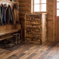 4 Drawer Chest: Some lifestyle images are created with AI for visualization purposes. Crafted from natural solid wood, each piece is unique and will vary.