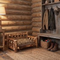 Dog Bed: Some lifestyle images are created with AI for visualization purposes. Crafted from natural solid wood, each piece is unique and will vary.