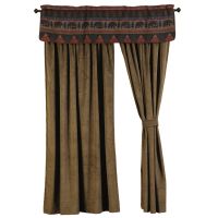Cabin Bear Drape Panels & Valance