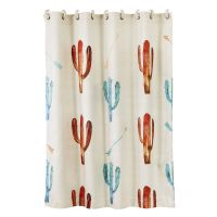 Cacti and Arrows Faux Suede Shower Curtain