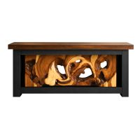 Summit Root Console in Ebony with Golden Walnut