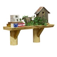 Cedar Lake Wall Mounted Rustic Shelf