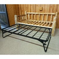 Cedar Lake Rustic Log Daybed w/ Trundle