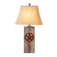 Rustic Star Table Lamp