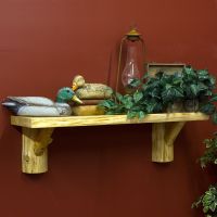Rustic cedar shelf