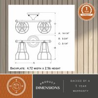 Clybourn 2-Light Oil Rubbed Bronze Adjustable Vanity Light