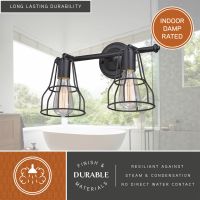 Clybourn 2-Light Oil Rubbed Bronze Adjustable Vanity Light
