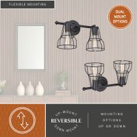 Clybourn 2-Light Oil Rubbed Bronze Adjustable Vanity Light