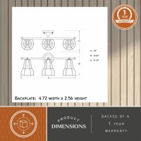 Clybourn 3-Light Oil Rubbed Bronze Adjustable Vanity
