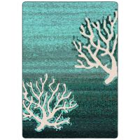 Coral Pattern Area Rug -