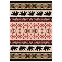 Cozy Bears Area Rug - Burnt Red