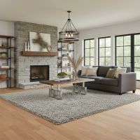 Modern Coffee Table: Some lifestyle images are created with AI for visualization purposes. Crafted from natural solid wood, each piece is unique and will vary.