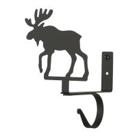 Wrought Iron Moose Curtain Shelf Brackets