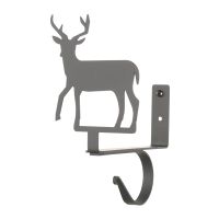 Wrought Iron Deer Curtain Shelf Brackets