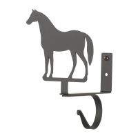 Wrought Iron Horse Curtain Shelf Brackets