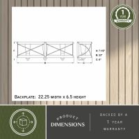 Dale 3-Light Galvanized and White Wash Elm Vanity Light