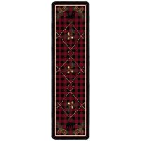 Deep Woods Runner Rug - Red