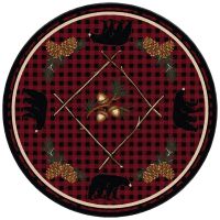 Deep Woods Area Rug - Red