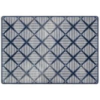 Diamond Weave Entry Rug - Denim