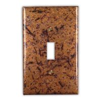 Distressed Light 1 Toggle Copper Switch Plate