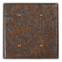 Distressed Medium 2 Blank Copper Switch Plate