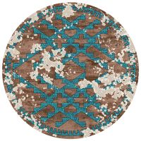 Distressed Fresco Rug - Turquoise