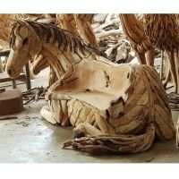Driftwood Horse Bench