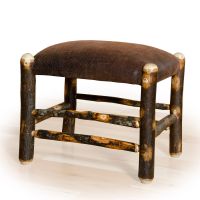 Saranac Hickory Log Foot Stool